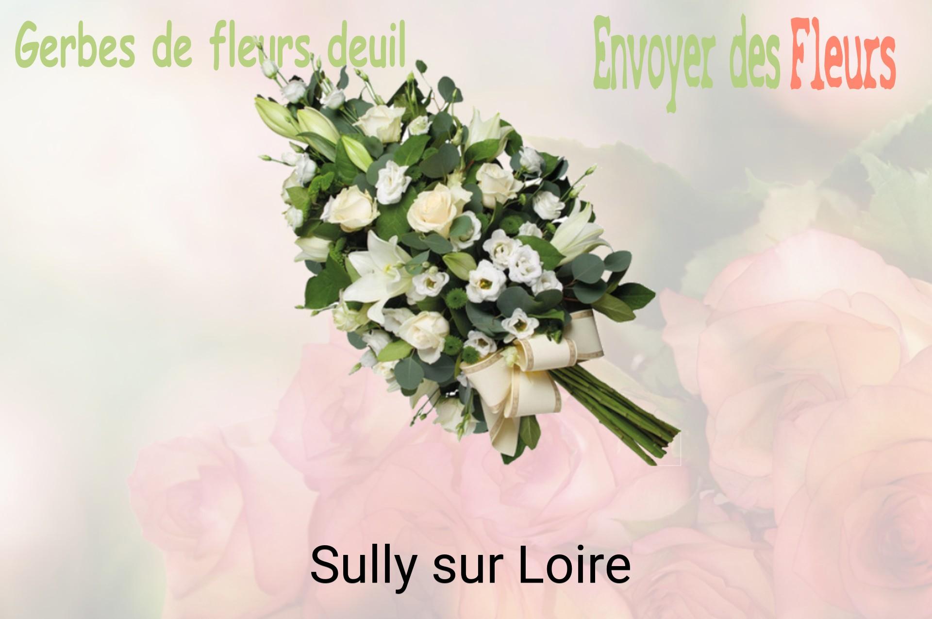 Gerbe de fleurs de deuil livrée à Sully-sur-Loire